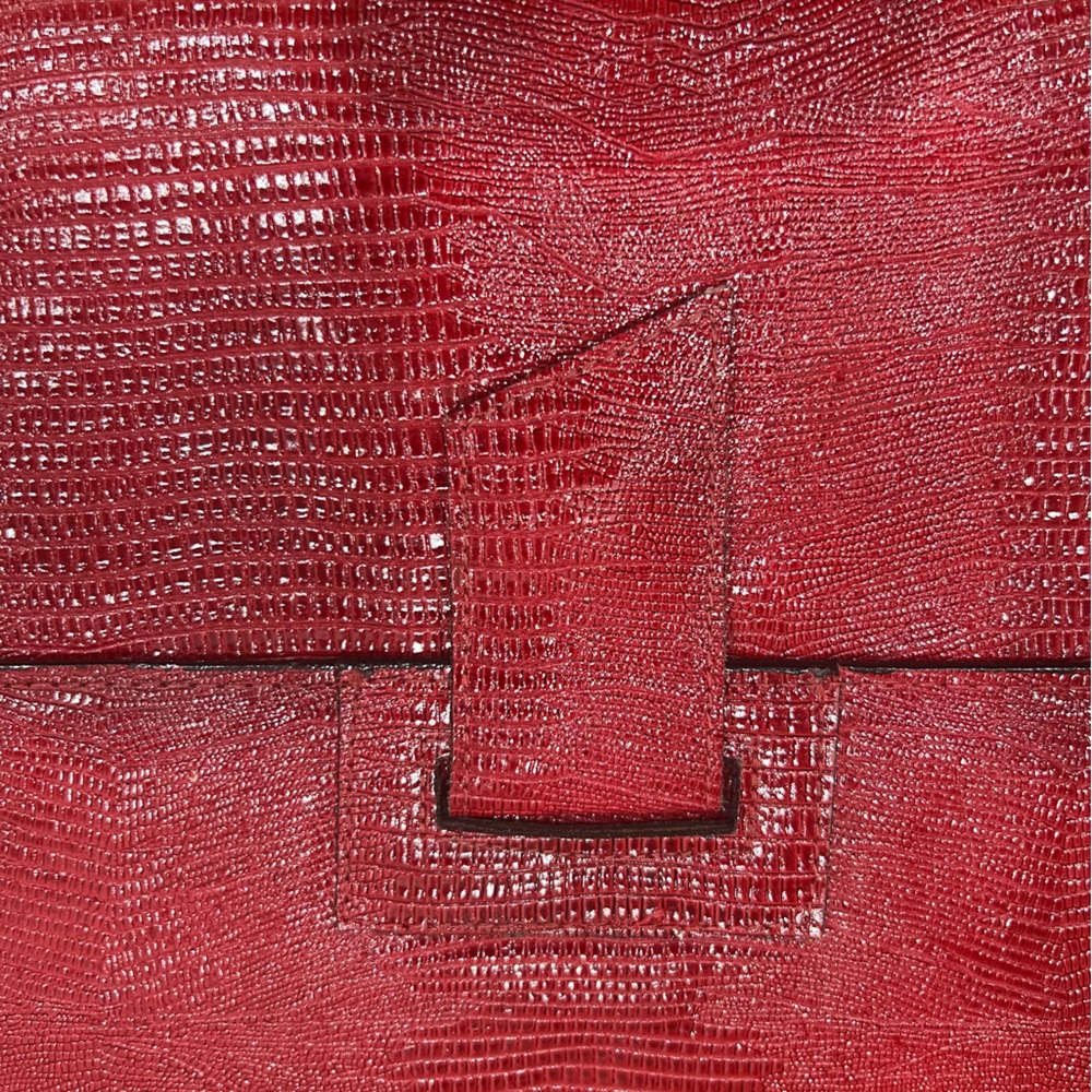 Python Embossed Vintage Clutch - image 7